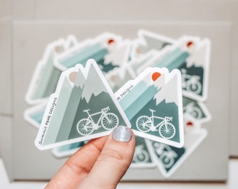 Mountain Bike Sticker | Bike Sticker | Cyclist | Ride