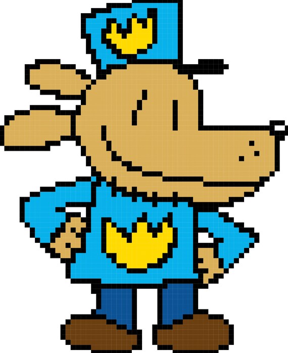 Corner to Corner Crochet Pattern Dogman Graphgan Etsy