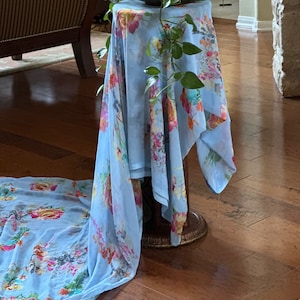 Floral chiffon saree - Rocky Aur Rani saree. Digital printed floral chiffon. Comes with stitched blouse size 38 openable to 42.