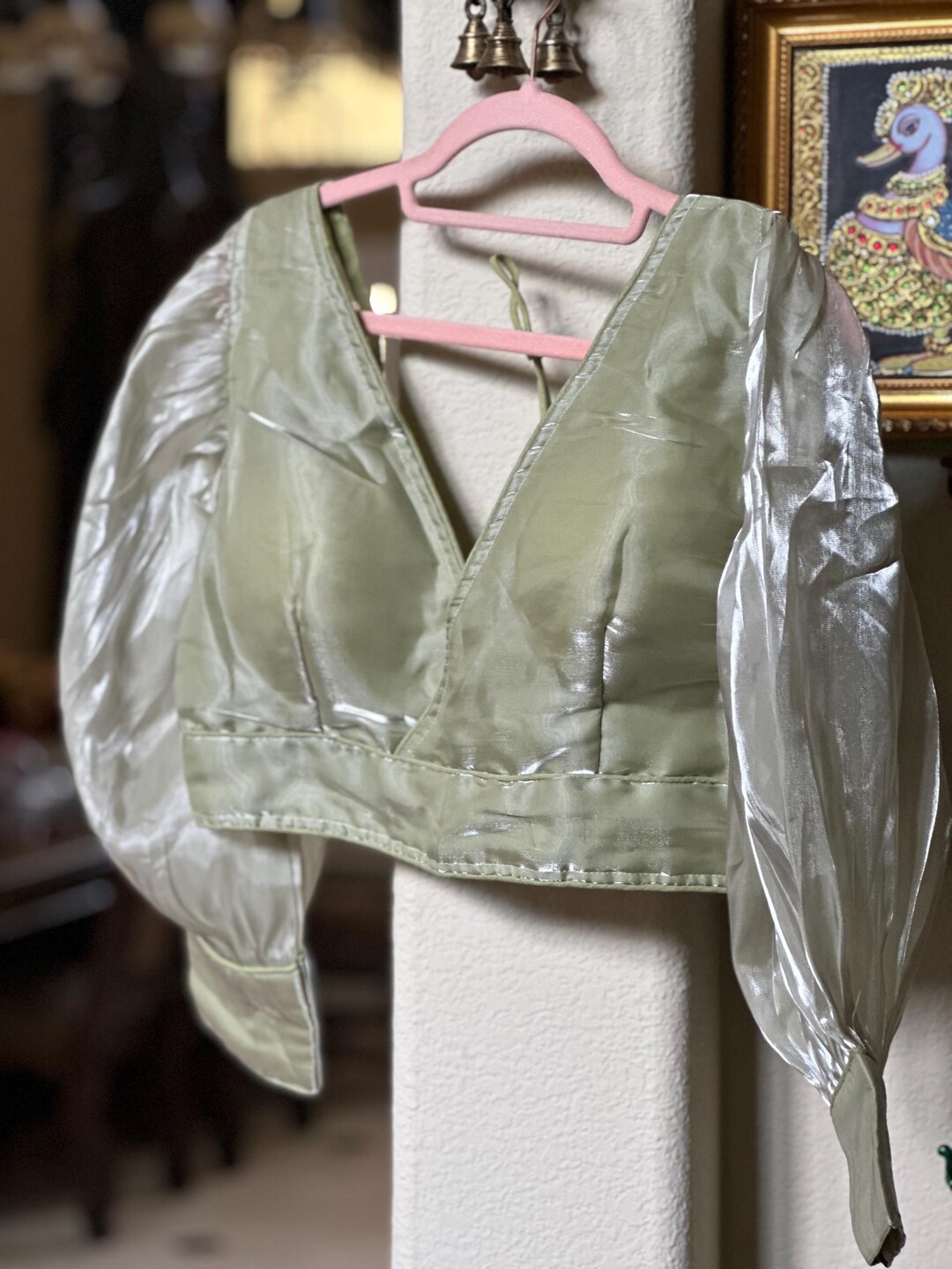 Organza Blouse Midnight Field