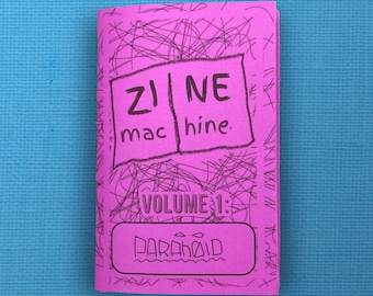 Zine Machine Vol. 1: PARANOID // Sketchbook Art Zine // Doodle Art Zine // DIY Zine Art