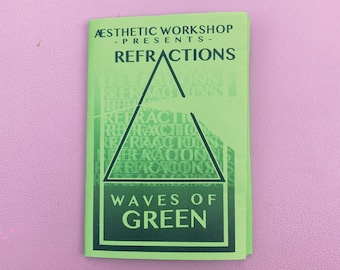 Refractions: Waves of Green - Print Zine // Mood & Color Zine // Green Zine // Zine Art