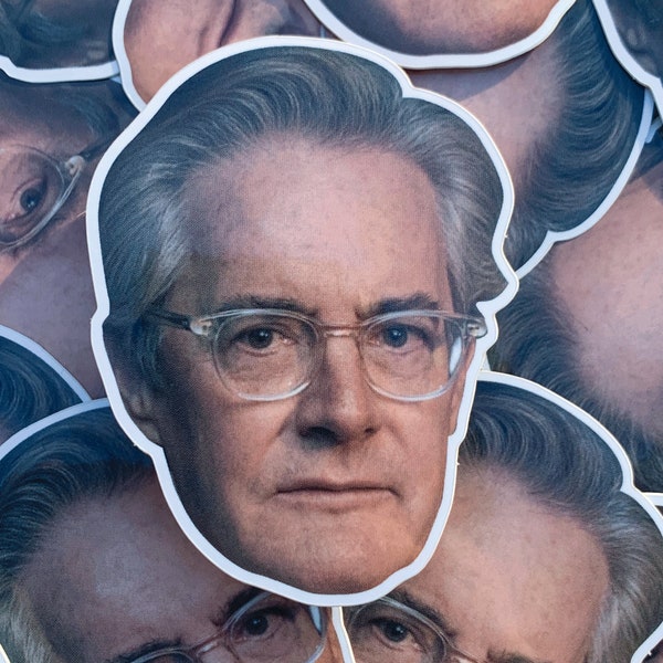 KMAC DADDY Kyle MacLachlan Sticker // Twin Peaks Sticker // Hollywood Hunk Sticker // Daddy Dale Cooper Stickers