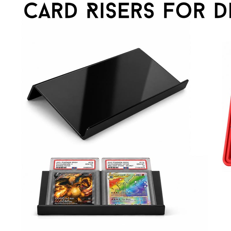 Card Risers Alternative Display Card Case Riser - Etsy