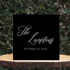 Personalized Acrylic Card Box with Lock in back | Acrylic Card Box | Large Card Box | White Card Box | Custom Card Box