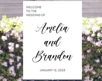 Wedding Welcome Sign Acrylic | Acrylic Sign | Welcome to our wedding sign | Modern Wedding Sign | Event Sign | Bridal Shower Sign