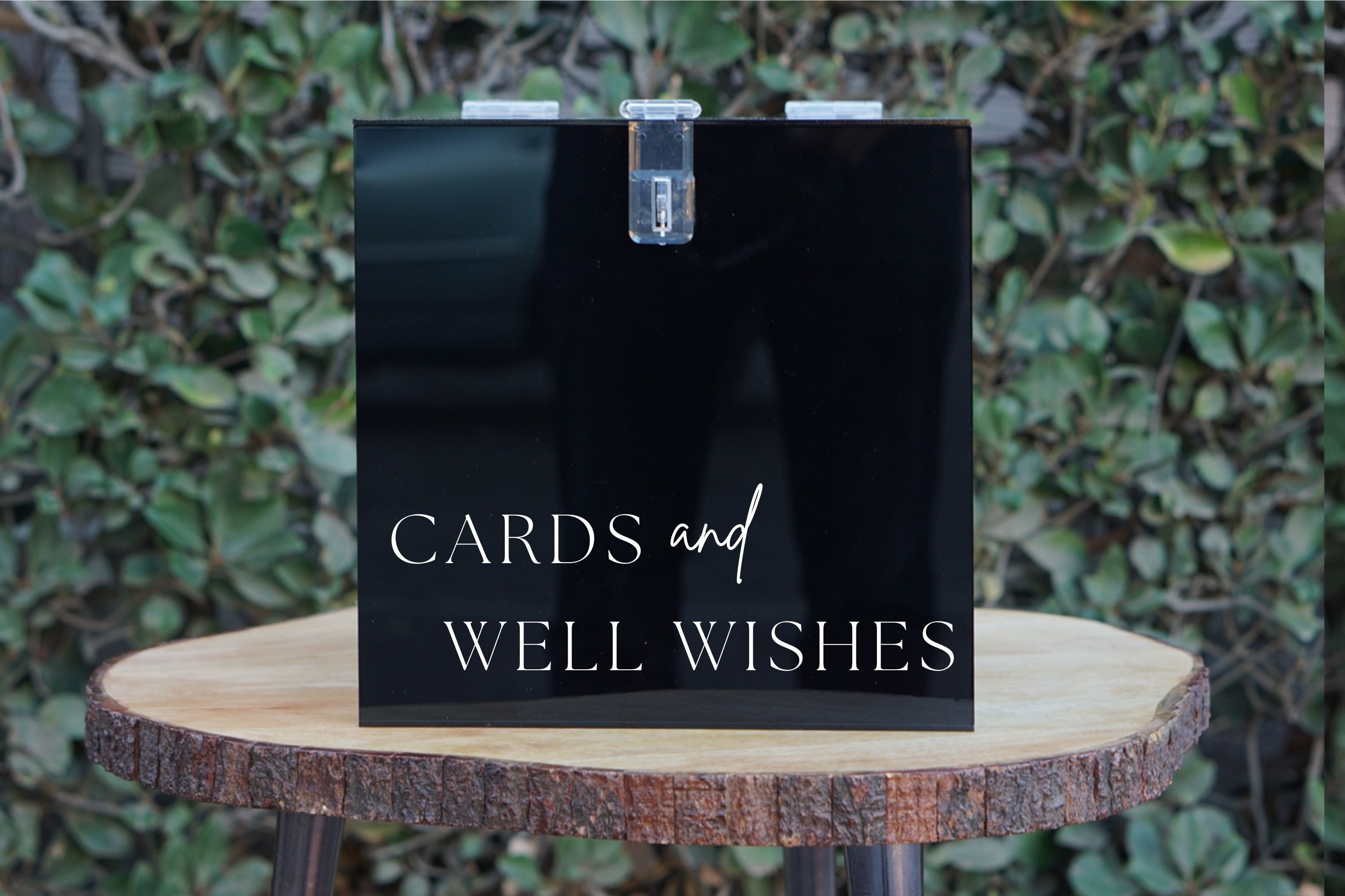 Cards and Well Wishes Box Customized Wedding Acrylic Card Box Etsy