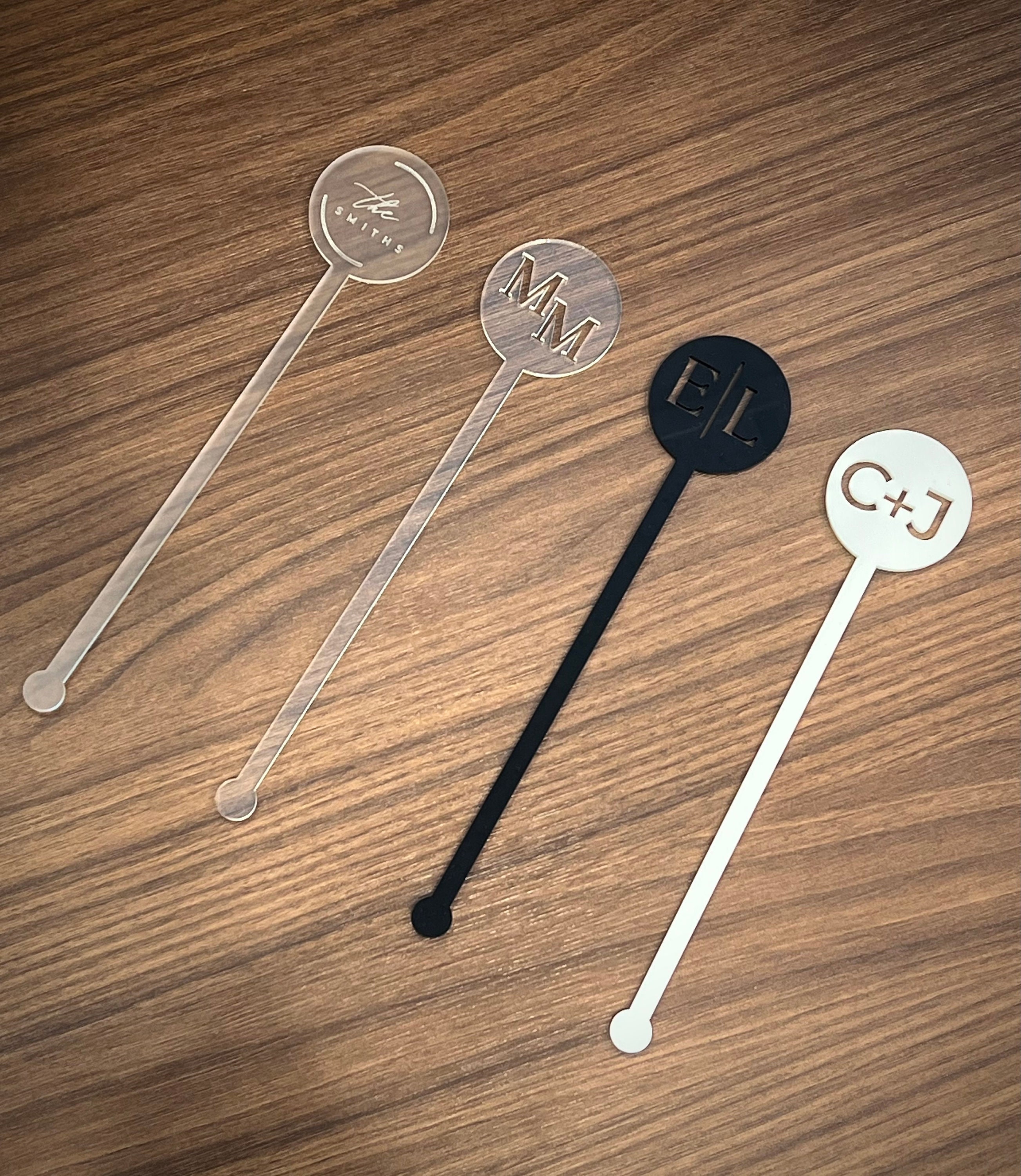 Wedding Drink Stirrers | Cocktail stirrers | Custom Stirrers | Acrylic  Stirrers | Wedding Gift | Custom Wedding Bar