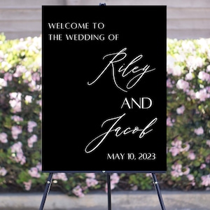 Custom Wedding Welcome Sign Acrylic | Acrylic Sign | Welcome to our wedding sign | Modern Wedding Sign | Event Sign | Bridal Shower Sign