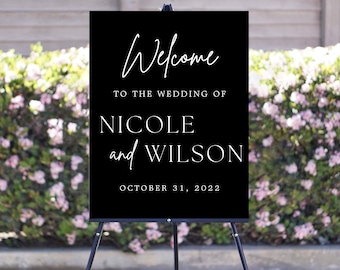 Wedding Welcome Sign Acrylic | Acrylic Sign | Welcome to our wedding sign | Modern Wedding Sign | Event Sign | Bridal Shower Sign