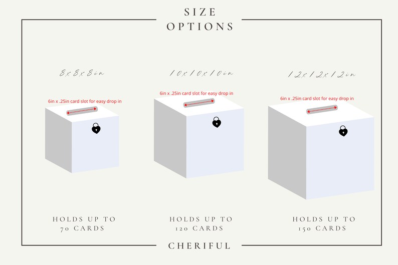 Wedding Acrylic Card Box With Lock and Key HIGH QUALITY Etsy