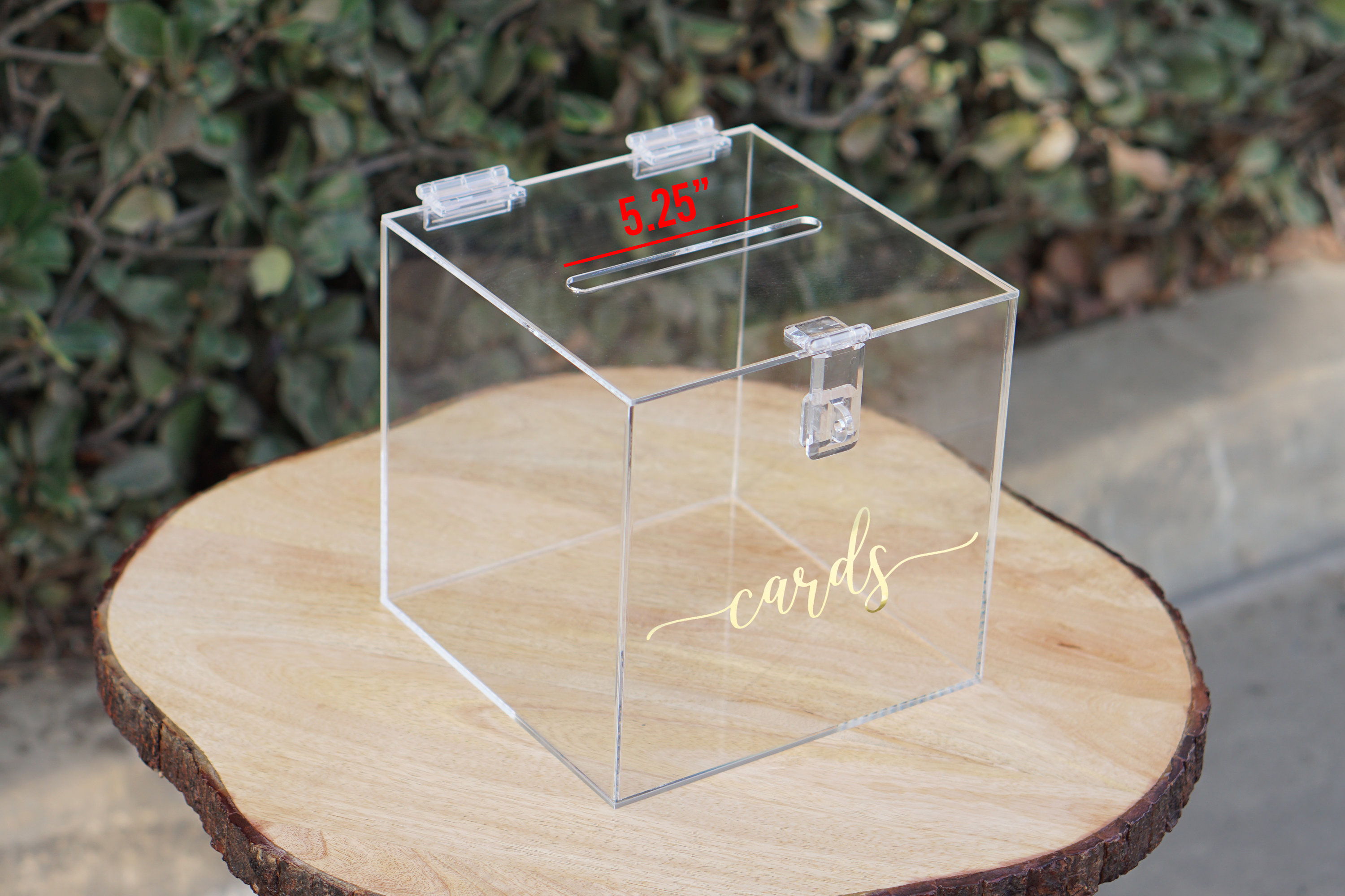 Wedding Acrylic Card Box With Lock and Key HIGH QUALITY Etsy