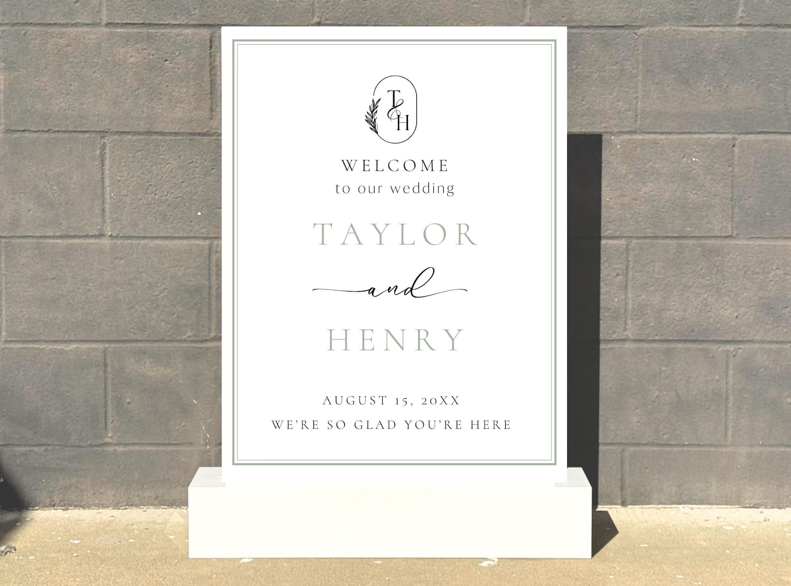 Custom Acrylic Wedding Welcome Sign | Personalized Wedding Sign | 24x36 ...