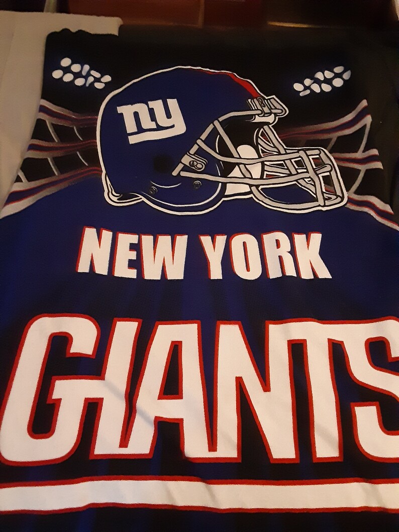 New York Giants Blanket Etsy