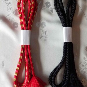 Round Vintage Obijime - Kimono Accessories - Silk Obijime Belts