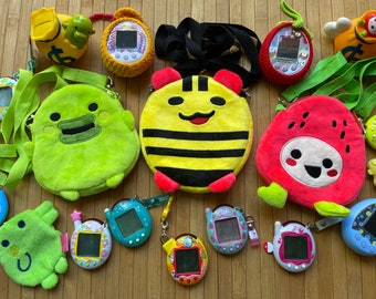 Tamagotchi Plush Bags - Adjustable Shoulder Straps