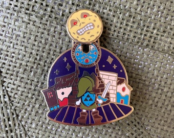 LoZ Majora's Mask Moon Sliding Pin