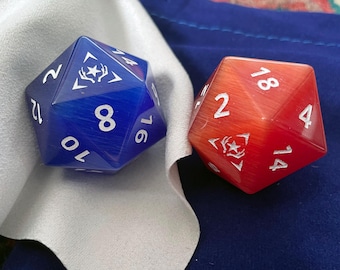 Disco Elysium - Icosahedral Gemstone Dice Set