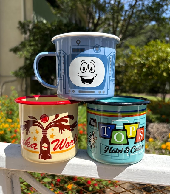 Fallout Themed 16oz Enamel Mugs - Etsy
