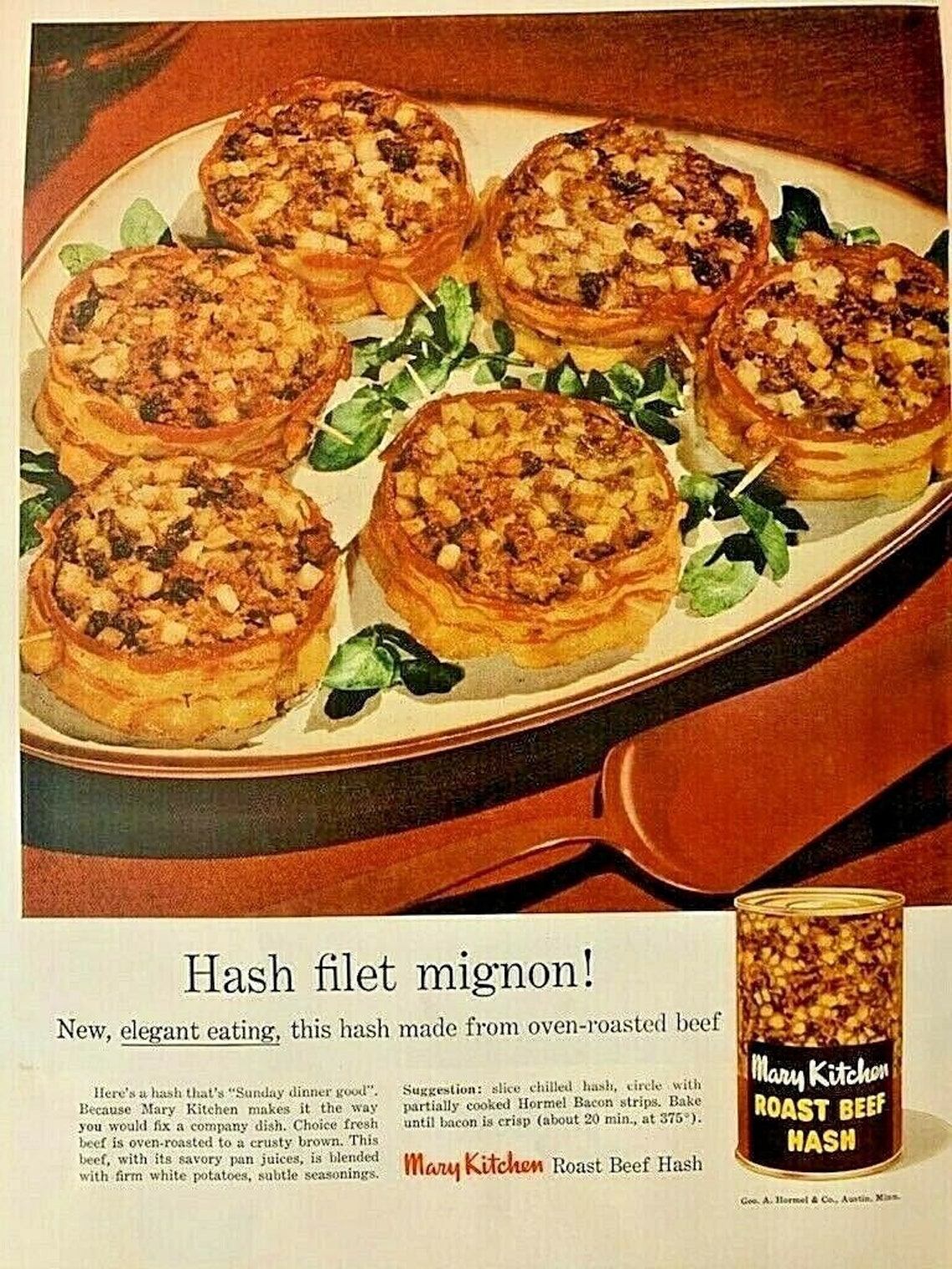 Vintage Ad Print Mary Kitchen Roast Beef Hash 1956. 14 x 10 Etsy