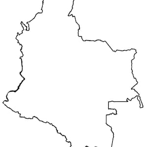 Colombia Blank Outline Map Glossy Poster Picture Photo Print Banner Il H2xs 
