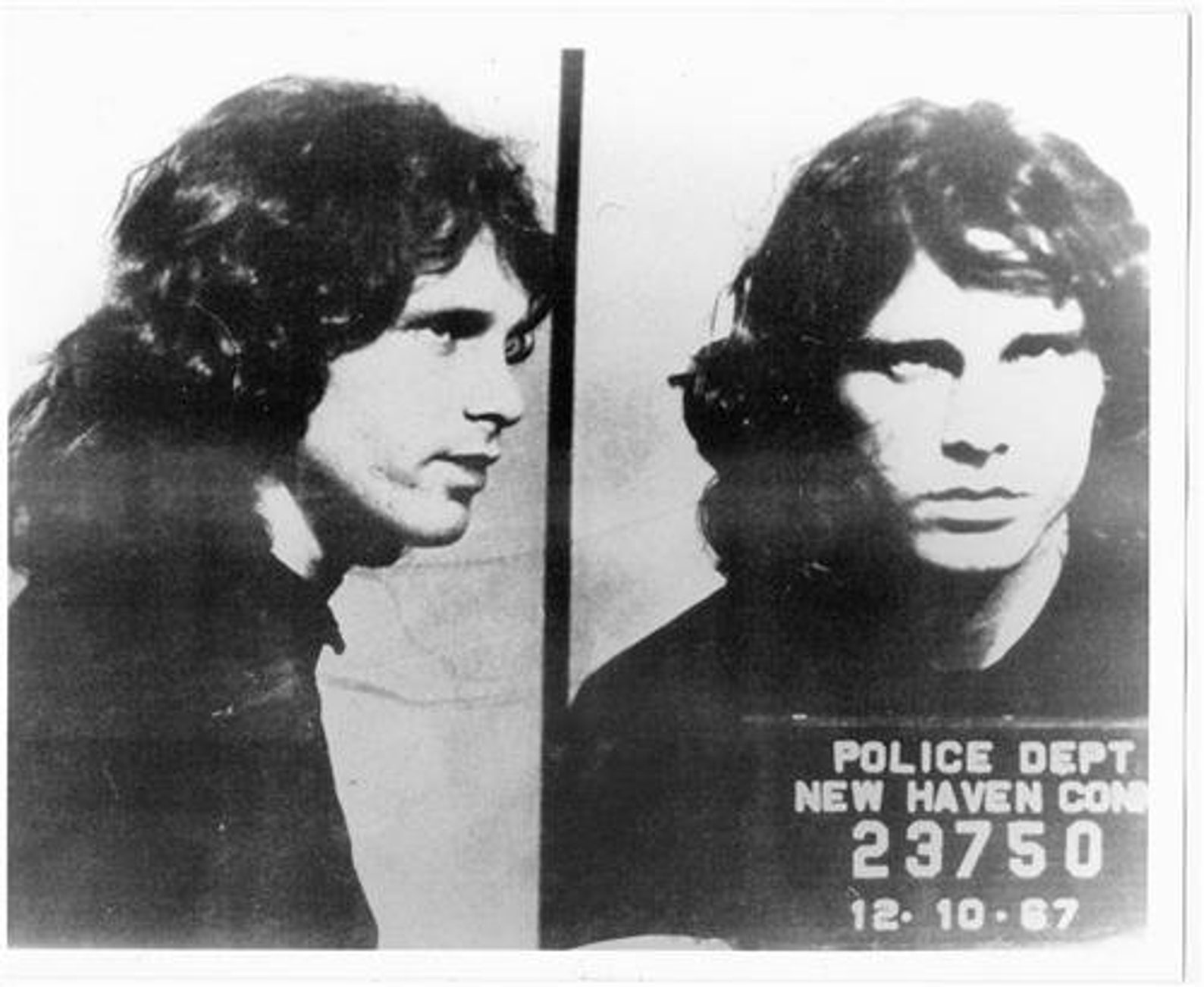 JIM MORRISON MUG Shot Glossy Poster Picture Photo Mugshot the Etsy