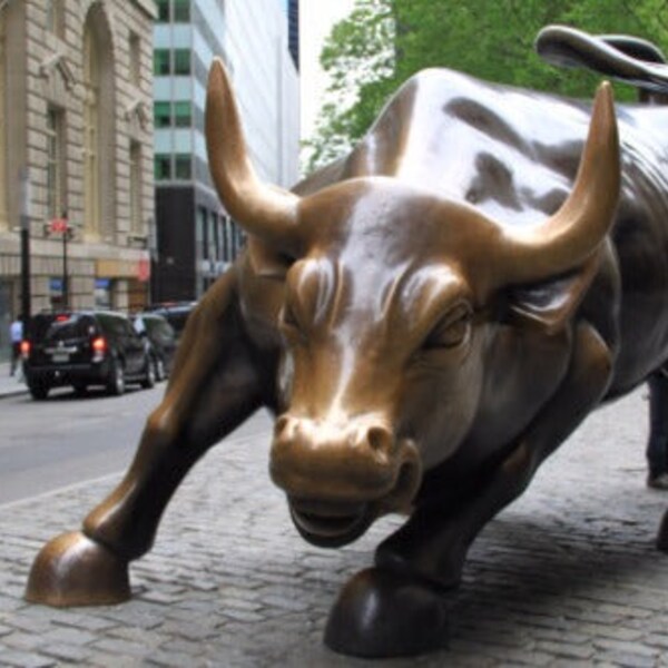 WALL STREET BULL Glossy Poster Picture Photo marke bowling green