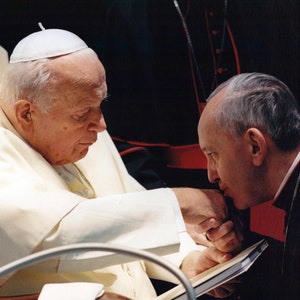 POPE FRANCIS & JOHN Paul Glossy Poster Picture Photo Print Banner catholic