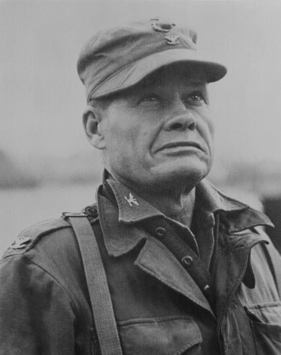 CHESTY PULLER WWII Marine Officer Glossy Poster Picture Banner Etsy