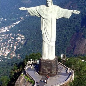 Estátua do CRISTO REDENTOR Brasil Pôster Brilhante Foto Foto jesus rio grande