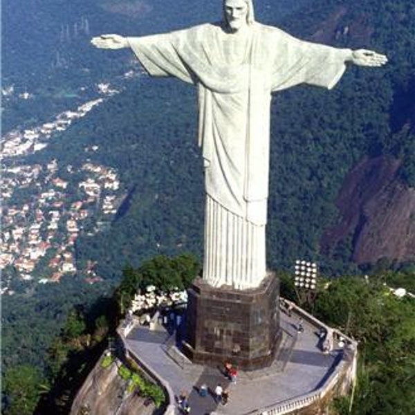 CHRIST THE REDEEMER Statue Brazil Glossy Poster Picture Photo jesus rio great