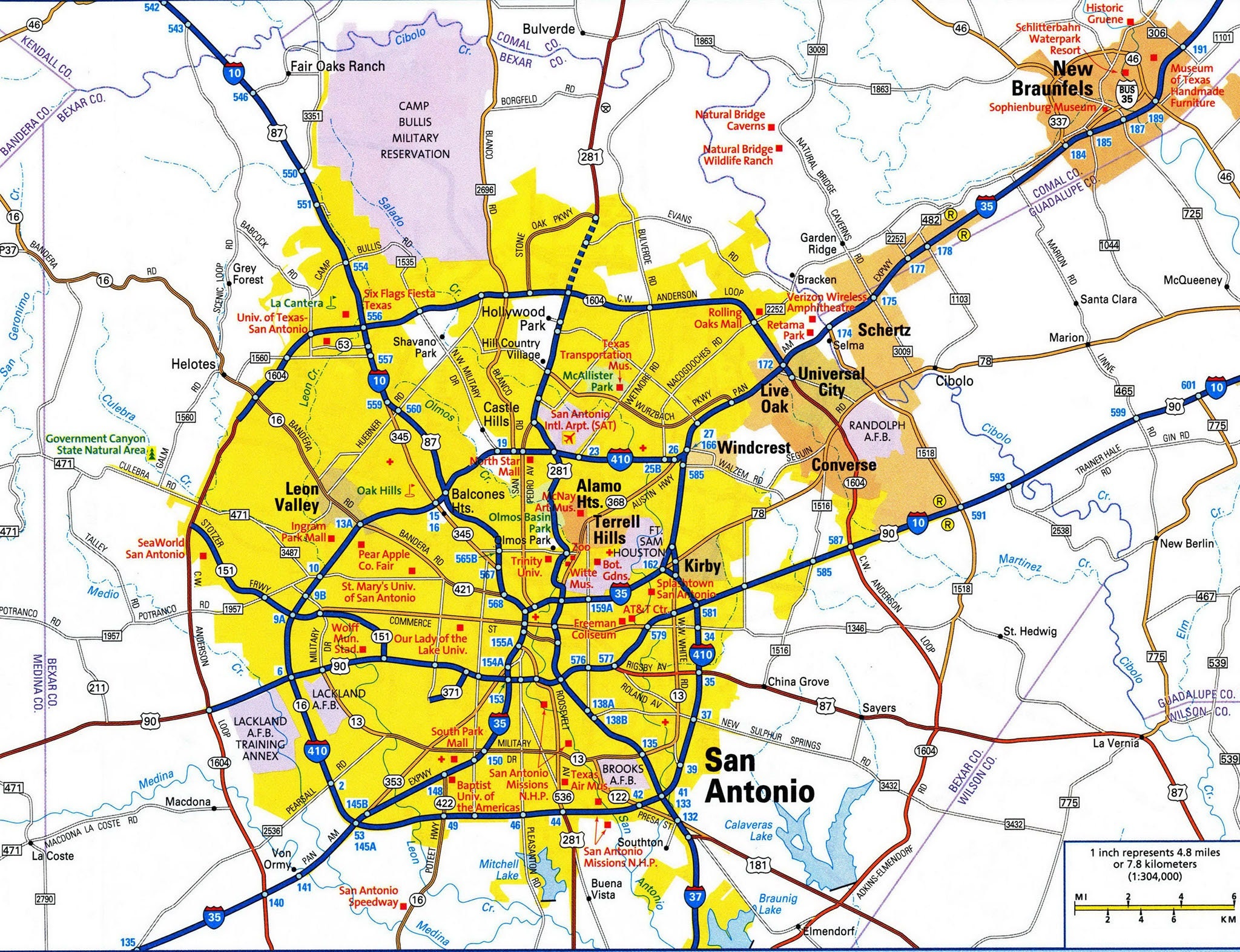 Zip Code Map San Antonio Tx - United States Map