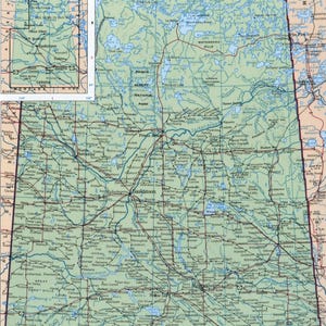 Carte géographique de la Saskatchewan, Canada, affiche sur papier glacé, bannière à impression photo
