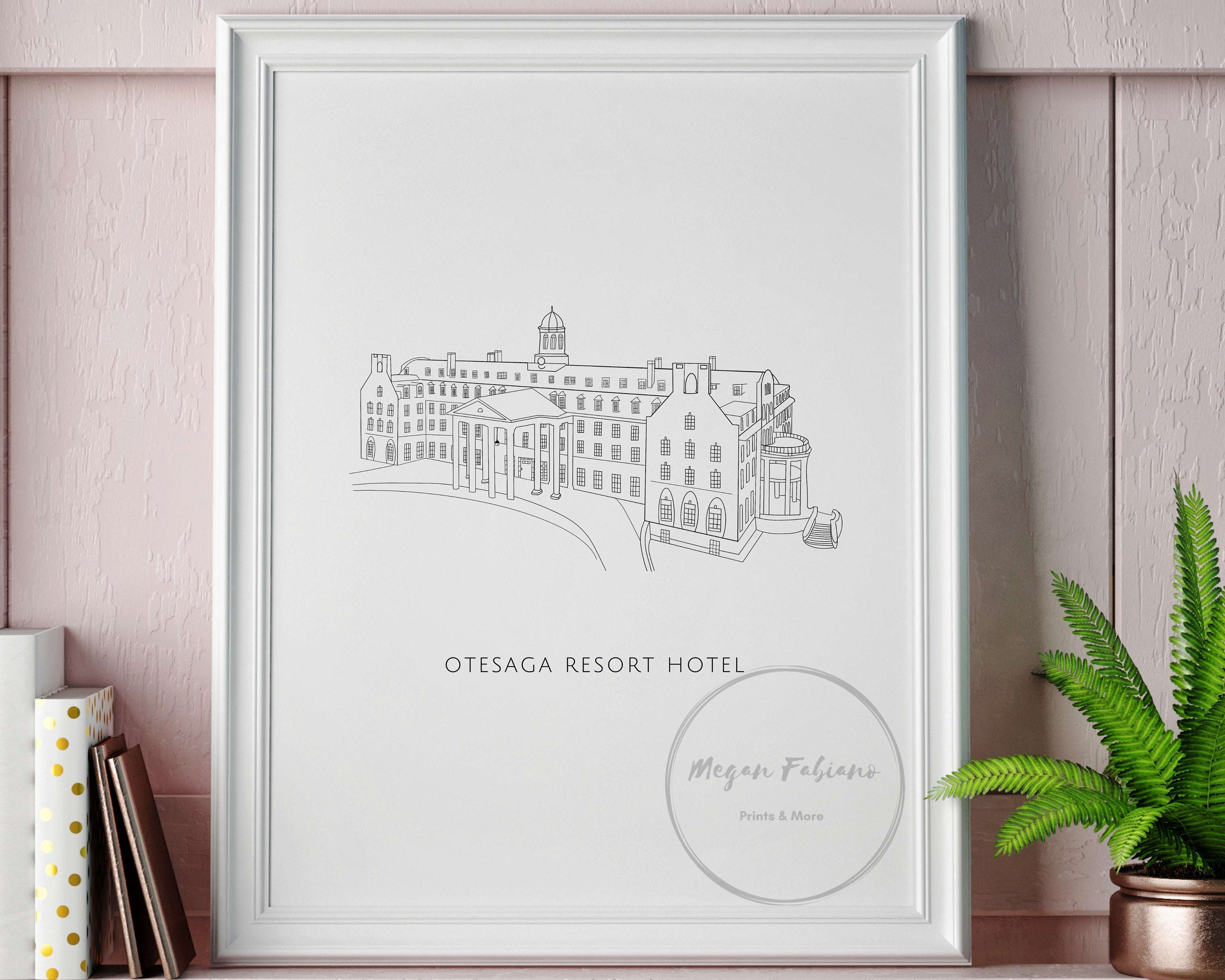 PHYSICAL OTESAGA PRINT Cooperstown Art Instant Download - Etsy