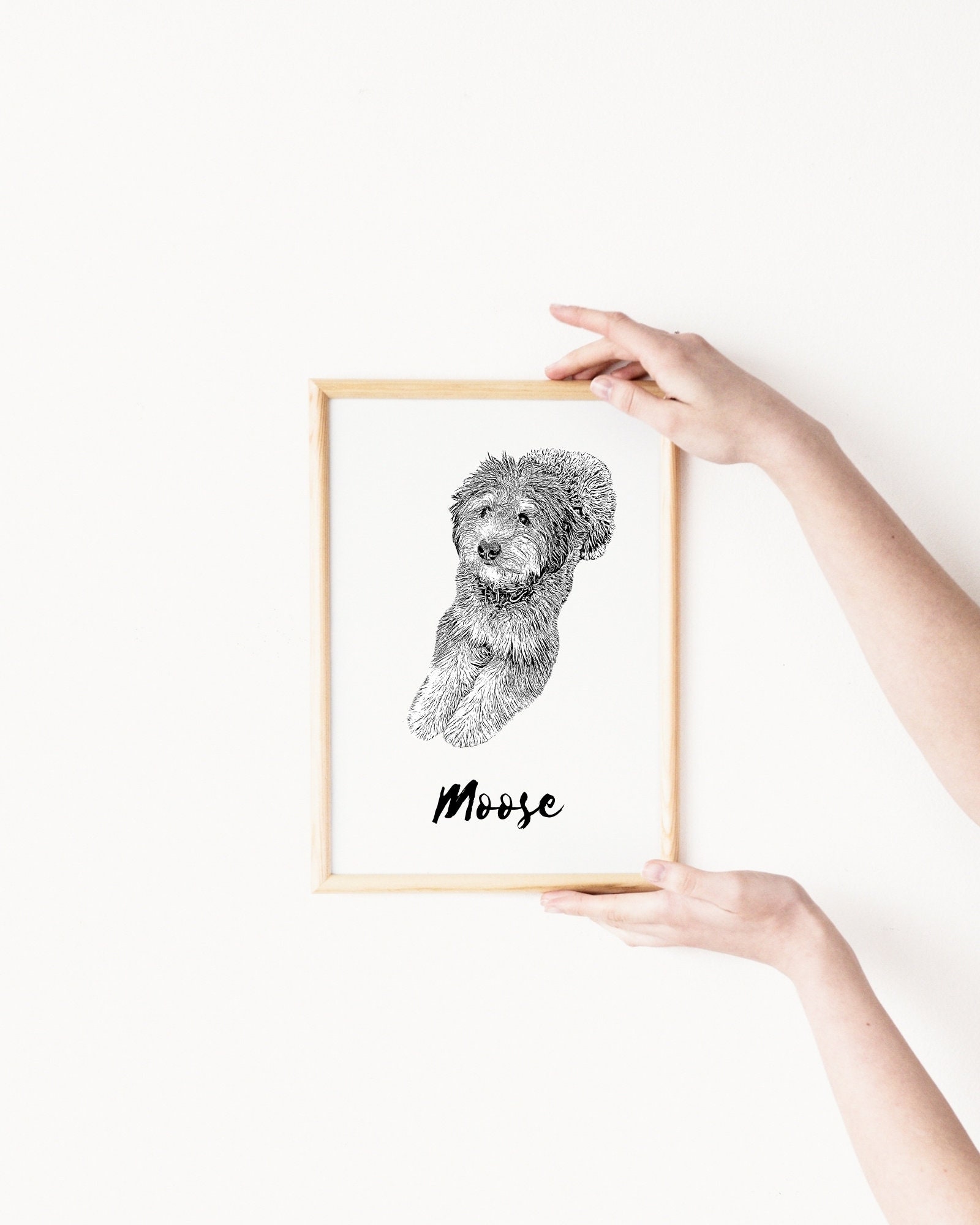 PUPPY WALL ART Personalized Pet Art Puppy Nursery Art Etsy