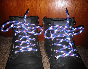 Reflective Shoelaces / British / Cats eyes laces / round / 120cm - 4,5mm