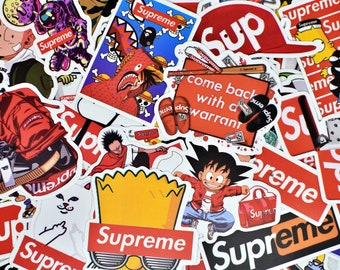 supreme sticker on hydro flask