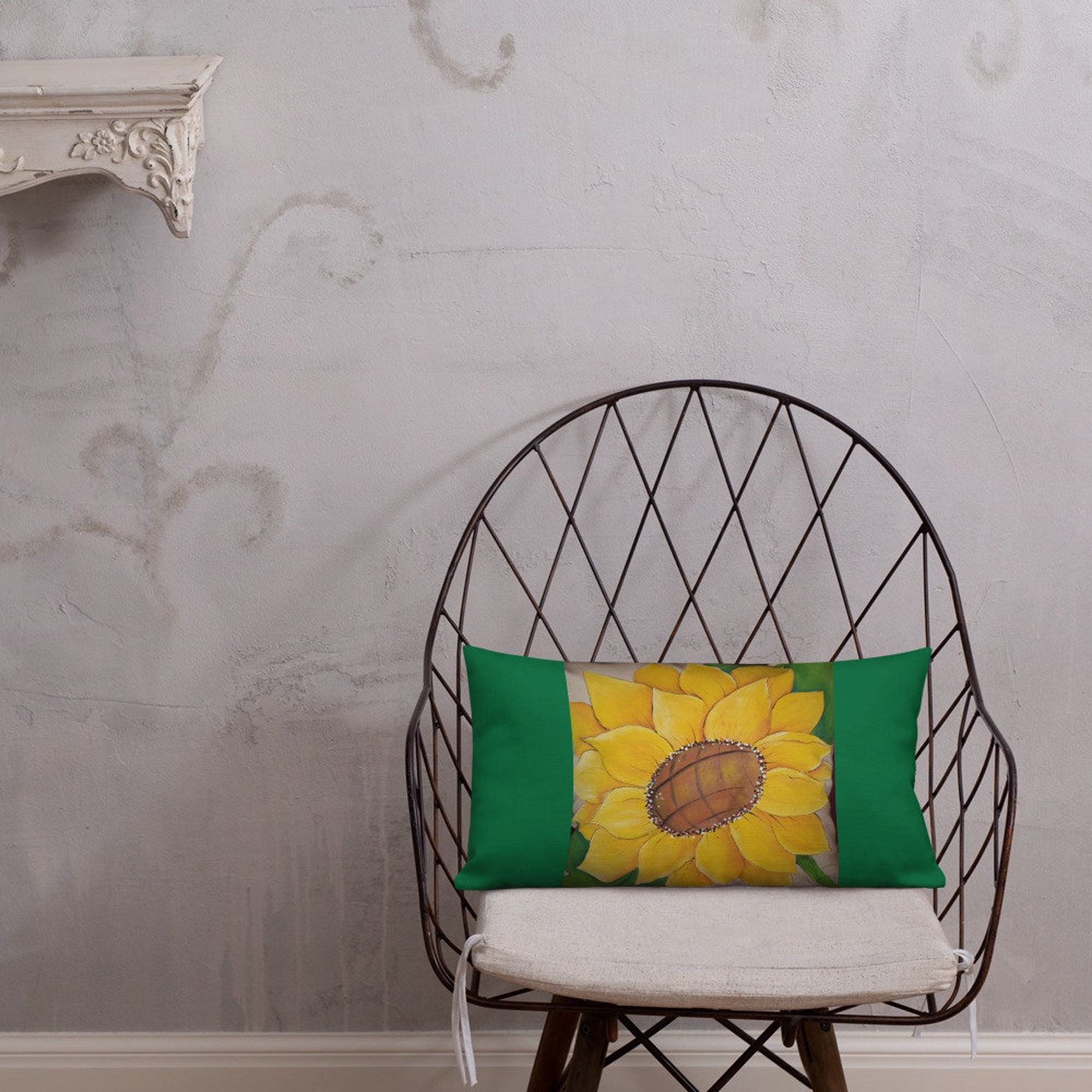 Premium Yellow Sunflower Throw Pillow. Summer Flower Pillow. Etsy