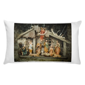 Natività su cuscino da tiro 12"x20". Questo è un Natale che deve avere. Gesù Bambino