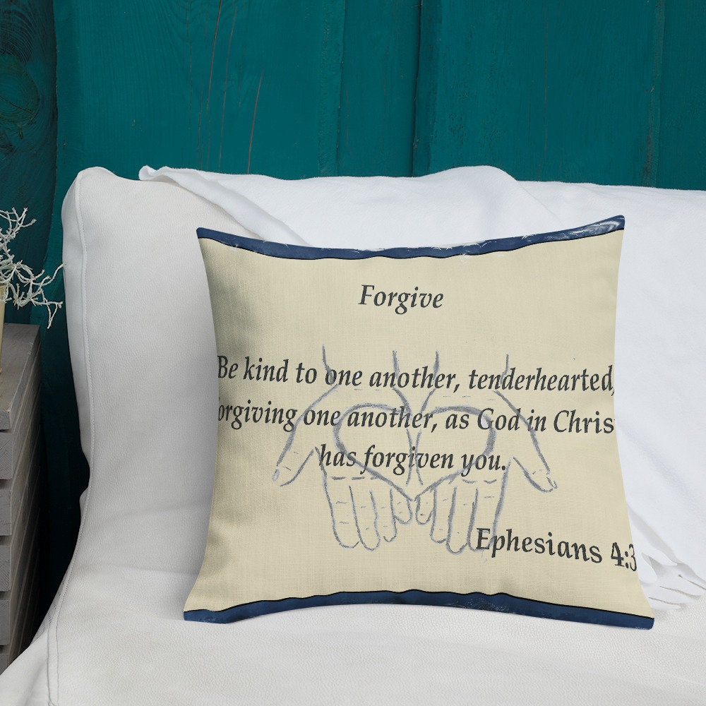 Premium Pillow Ephesians 432 Scripture Pillow. Bible Verse