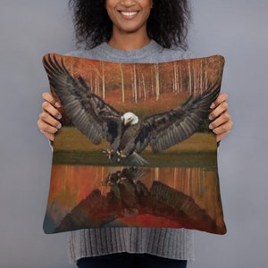 Fly Like An Eagle Throw Pillow..FREE Shipping..What A Pillow...Made in the USA