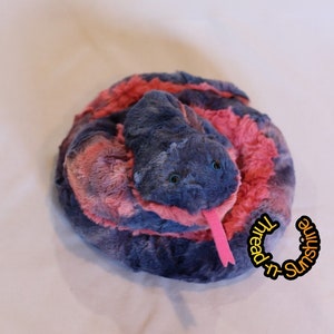 Snake stuffed animal-minky stuffed snake-plush snake stuffie-weighted sensory-5ft snake