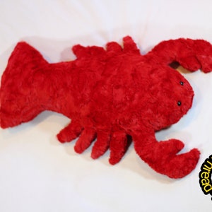 Lobster stuffed animal-stuffed minky lobster-soft lobster stuffie bild 8
