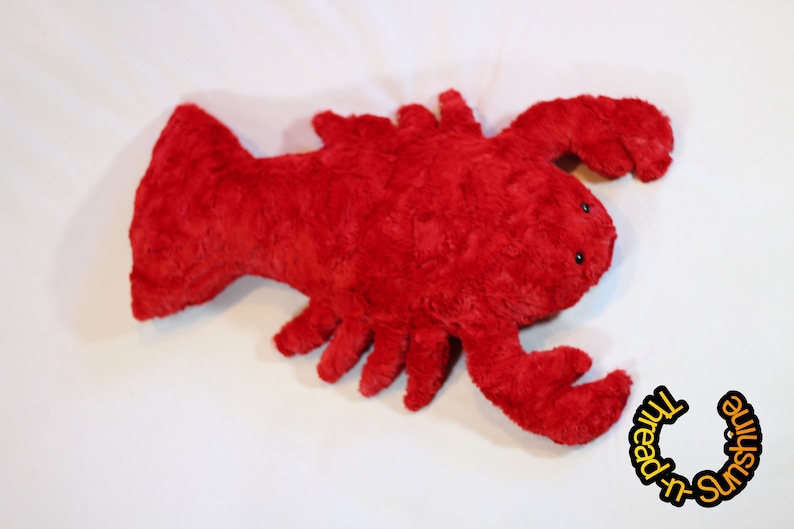 Lobster stuffed animal-stuffed minky lobster-soft lobster stuffie bild 8