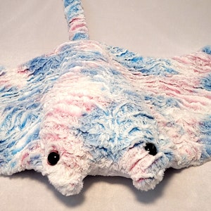 Manta Ray stuffed animal-plush minky manta Ray-minky stuffed Manta Ray