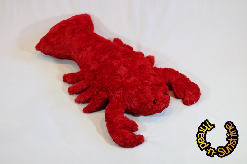 Lobster stuffed animal-stuffed minky lobster-soft lobster stuffie bild 3