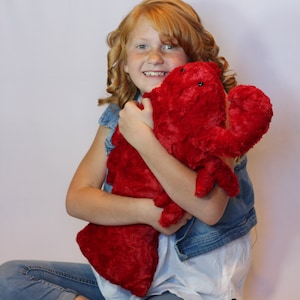 Lobster stuffed animal-stuffed minky lobster-soft lobster stuffie bild 1