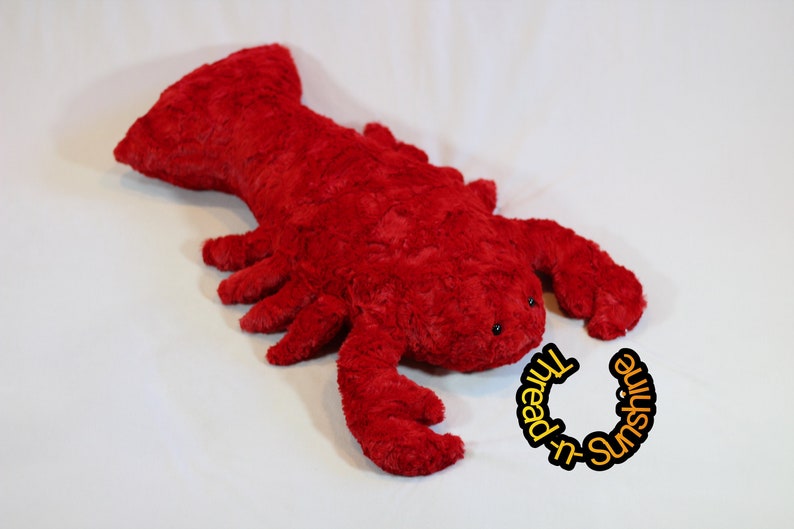Lobster stuffed animal-stuffed minky lobster-soft lobster stuffie bild 2