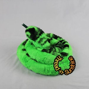 Snake stuffed animal-minky stuffed snake-plush snake stuffie-weighted sensory-5ft snake