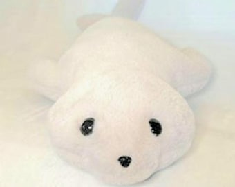 Seal Stuffed Animal-stuffed minky seal -Plush seal stuffie-large stuffie